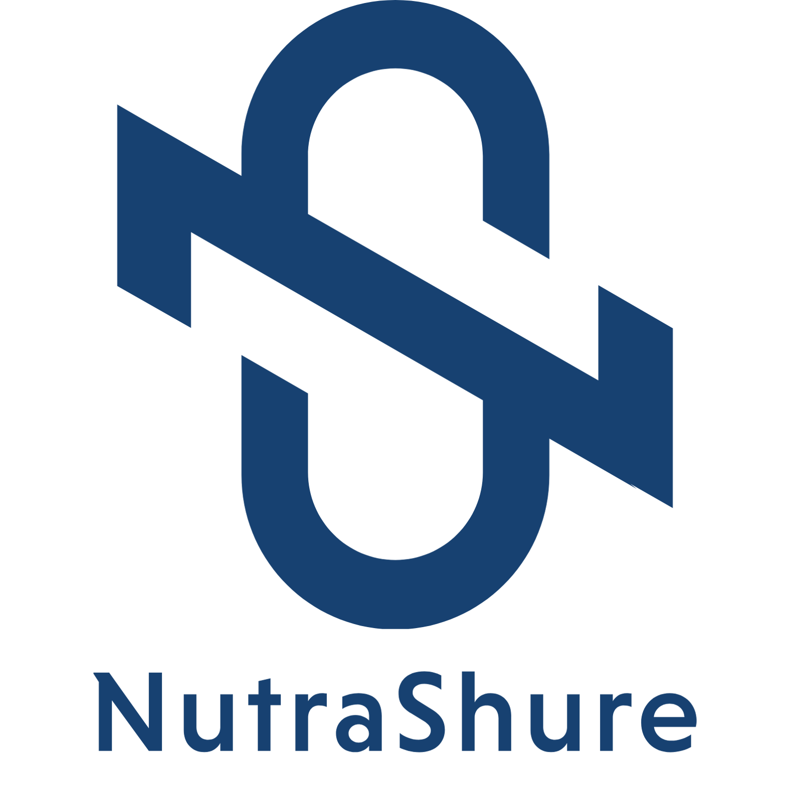 Nutrashure Wordmark Blue Transparent